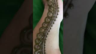 My second leg mehndi design 😊 simple leg mehndi design trending leg mehndi design short video [upl. by Giefer751]