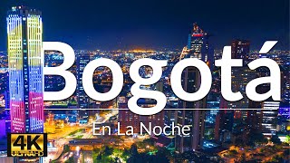 Bogotá En La Noche  Bogota Colombia Drone 4K  Torre Colpatria [upl. by Nnanaej847]