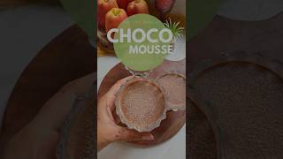 Apple Chocolate Mousse😍healthy recipe chocolatemoussemousserecipe viralrecipe shorts [upl. by Dalia]