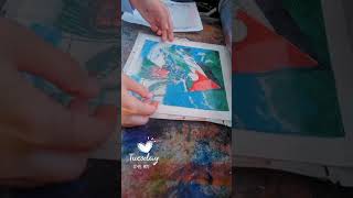 Etching Art  Method of Etching  Printing Method Panga land [upl. by Shem]