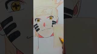 Naruto sage six paths🥶🥵 from naruto shippuden drawing anime shorts [upl. by Gherlein570]