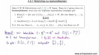 Nützliches zu Isomorphismen  Mathematik Video Übung [upl. by Anyrb976]