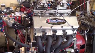 Pontiac 428 engine makes 1000 horsepower warming up on the dyno [upl. by Cormier]