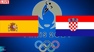 2024 PARIS OLYMPICS SPAIN vs CROATIA MENS HANDBALL LIVE GAME CAST amp CHAT [upl. by Vern412]