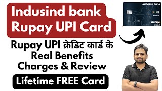 Indusind Bank Rupay Credit Card Apply  Indusind Bank Platinum Rupay Credit Card Benefits amp Review [upl. by Laitselec]