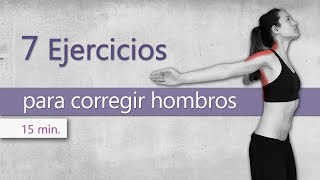 7 Ejercicios para hombros encogidos y para chepa o cifosis dorsal [upl. by Muslim]