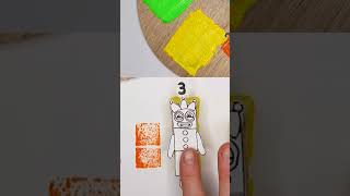 Numberblocks Stampolines DIY 🎨 Arts amp Crafts for Kids  Colors and Numbers shorts [upl. by Vernita479]