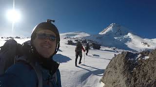 Moutaineering on Mt Hood  Cooper Spur route [upl. by Ahsiel]