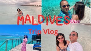 Maldives Trip from India  Day 1  20232024  Watervilla  Turquoise 💦 Meeru maldivesvlog trip [upl. by Zurc]