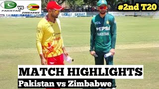 Zimbabwe vs Pakistan 2nd t20 full match Highlights ll Today Pak vs Zim t20 Match Highlights [upl. by Yrag305]