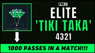 1000 PASSES  How I Created The ELITE Tiki Taka Tactic In FM23  Best FM23 Tactics [upl. by Ahsetan90]