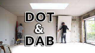 How To Dot And Dab A Wall  Complete Guide  Plasterboard  Drylining A Wall Plastering Tutorial [upl. by Natanoj]