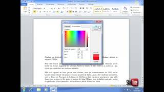 apprendre word 2010  13 Utiliser les couleurs et le surlignage [upl. by Akcirehs]