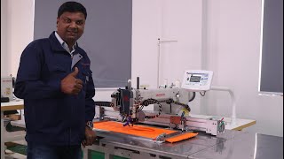 Automatic sewing machine for stitching 300mm wide webbing slings India [upl. by Niroht]