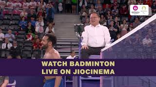 Nitesh Kumar wins gold for India  Paralympics Badminton Highlights  JioCinema [upl. by Tahpos]