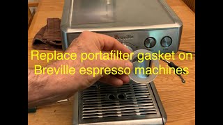 Replace the Portafilter Gasket on Breville Espresso Machine [upl. by Rakel]