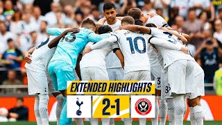 TOTTENHAM HOTSPUR 21 SHEFFIELD UNITED  EXTENDED HIGHLIGHTS  LATEST PL COMEBACK OF ALL TIME [upl. by Ahcas34]