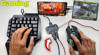 Keyboard or mouse and mix pro converter unboxing and gaming full tutorial [upl. by Anerbes]