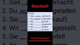 Grammatik werden wird würde wurde ist worden geworden wäre worden german deutsch allemand [upl. by Land58]