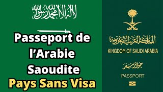 Passeport de l’Arabie Saoudite  Pays Sans Visa 2024 [upl. by Joette390]