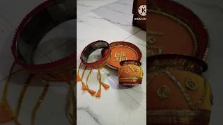 KARWACHAUTH THALI DECORATIONshubharambh diy craft karwachauthsong decoration trending shorts [upl. by Alyce]