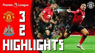 Highlights  Manchester United 32 Newcastle  Mata Martial amp Alexis Seal Comeback Win for the Reds [upl. by Timi]