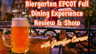 Biergarten Restaurant Full Dining Experience Review amp Show EPCOT Walt Disney World [upl. by Mercie69]