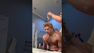 BLEACHING my brothers hair👀 [upl. by Nymrak]