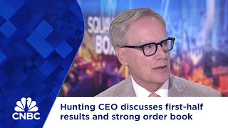 Hunting CEO discusses firsthalf results and strong order book [upl. by Lotsirk815]