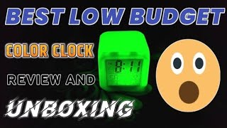 Unboxing Best Low Budget Colour Clock [upl. by Nelie]