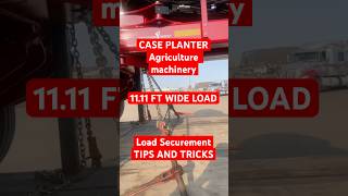 MACHINERY SECUREMENT TIPS AND TRICKS flatbedtrucking heavyhauler oversizedload trucker [upl. by Eerdua713]