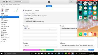 نقل المقاطع الصوتية من الحاسوب أو الكمبيوتر للايفون والايباد باستعمال برنامج أيتونز iTunes [upl. by Eiliab]
