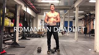 How To  Dumbbell Romanian Deadlifts RDLs [upl. by Iur229]