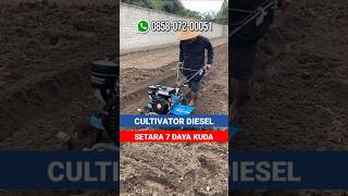 MESIN PEMBUAT PARIT DAN BEDENGAN  CULTIVATOR MIKIYAMA DIESEL 7 HP TANGGUH TAPI MURAH [upl. by Ial841]