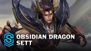 Obsidian Dragon Sett Wild Rift Skin Spotlight [upl. by Notelrahc863]