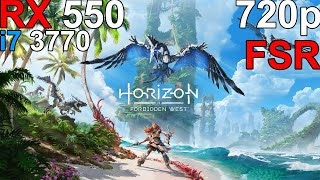 Horizon Forbidden West  RX 550 i7 3770 [upl. by Jeremy]