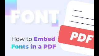 How to Embed Fonts in a PDF on WindowsMacAdobe Acrobat [upl. by Etnelav954]