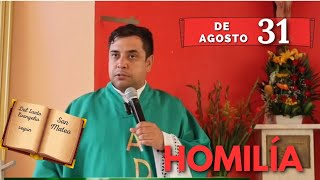 EVANGELIO DE HOY jueves 31 de agosto del 2023  Padre Arturo Cornejo [upl. by Arlene]