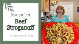 Instant Pot Beef Stroganoff instantpot beefstroganoff beef countryfamilyvalues [upl. by Boor704]