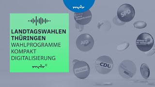 Digitalisierung – Was Thüringens Parteien planen  Podcast Wahlprogramme kompakt  MDR [upl. by Severen34]