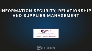 ITIL® 4 Foundation Exam Preparation  Information Security Relationship and Supplier Management [upl. by Anairb]