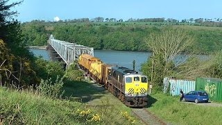 Irish Rail 071 Class  RPSI Freight and PWD trains 2016 Part One [upl. by Salhcin920]