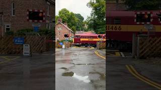 EWS Class 31 Diesel Train at Pickering Crossing [upl. by Lednyc]