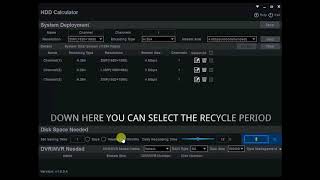 TVT VIDEO STORAGE CALCULATOR [upl. by Thora]