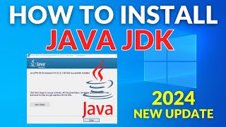 How to install Java JDK 22 on Windows 10  2024 Update [upl. by Llekcir]