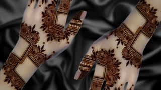 Square Mehndi Designs For Back Hand ll Easy Arabic Mehndi Design For Front Handll New stylish Mehndi [upl. by Wetzell]