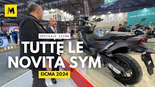 SYM novità scooter 2025 tutta la gamma a EICMA 2024 [upl. by Amandi920]