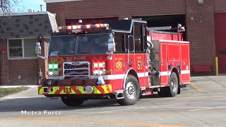 Des Plaines IL Fire Dept Engine 61 amp Ambulance 61 Responding [upl. by Kimber125]