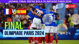 Jadwal Final Sepak Bola Olimpiade Paris 2024  Prancis Vs Spanyol [upl. by Attolrac]