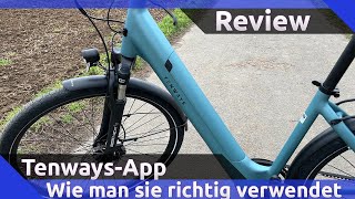 Tenways EBikes So gelingt die TourAufzeichnung auf jeden Fall App HowTo [upl. by Notsgnik223]